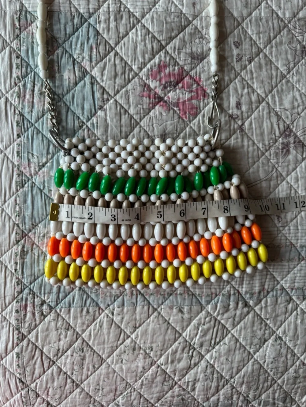 Vintage Safco Beaded Handbag Colorful Bubble Bead Purse 60s Japan Style - Picture 8 of 16